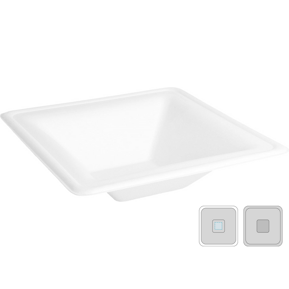 Bowls "Bionic" White Bagasse